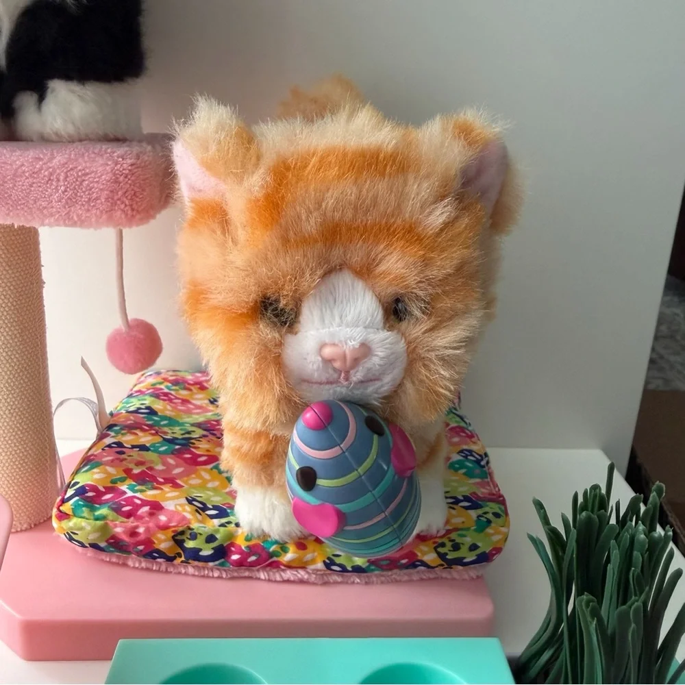AMERICAN GIRL Cat Care Essentials +Truly Me Orange Tabby & Tuxedo Cats Bundle